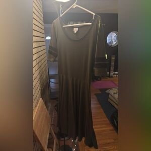 LuLaRoe Olive Green Long Sleeve Dress